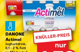 Kaufland – Actimel versch. Sorten 8x100g, 1,79 € [bis 10.01]