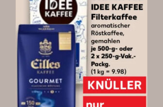 Kaufland – Eilles Gourmet oder IDEE KAFFEE Filterkaffee 500g nur 4,99 €