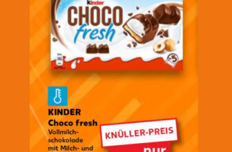 Kaufland- Kinder Choco fresh, 5st.-Packg., nur 1,19 € [bis 24.01]