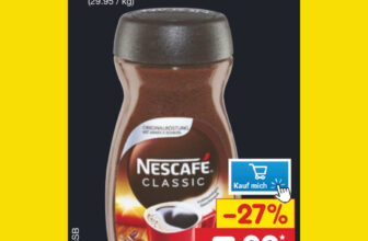 Netto-Nescafe Classic löshcer Bohnenkaffee,versch.Sorten, 200g , 5,99 € [bis 13.01]