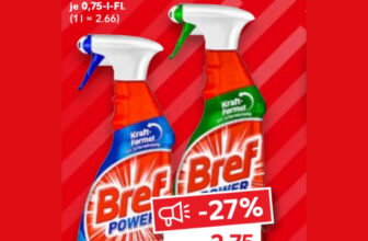 Kaufland -Bref Power Reiniger , je 0,75l-Fl., 1,99 € [bis 17.01]