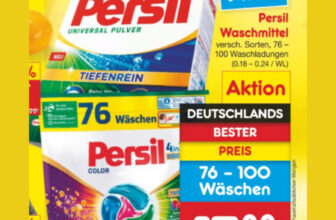 Netto -Persil Waschmittel XXL, Versch.Sorten, 76-100 WL, nur 17,88 € [bis 03.02]