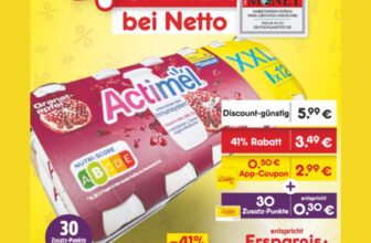 Netto-Actimel versch.Sorten 12x100g , ab 2,99 € [bis 13.01]