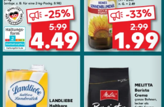Kaufland – Landliebe Milch 79ct/1Liter – THOMY Sonnenblumenöl 1,99€