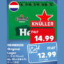 Kaufland – Heineken Original Lager, 20 x 0,4l ab 12,99 € / Kiste