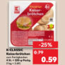 Kaufland – Eigenmarke Kaiserbrötchen zum Fertigbacken 4 Stk. 59ct